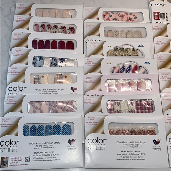 NEW Color Street Nail Strips Collection Real Nail Polish Set of 22 - Picture 2 of 4